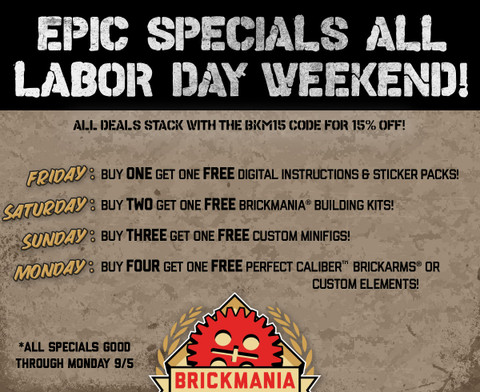 Labor Day Weekend Specials!