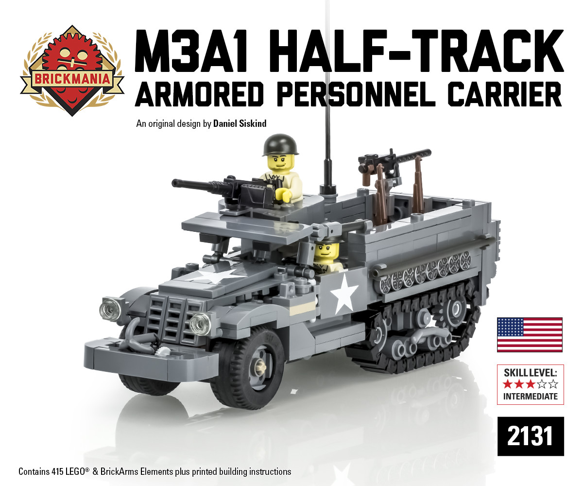 M3A1 Half-Track Armored Personnel Carrier - Brickmania Toys