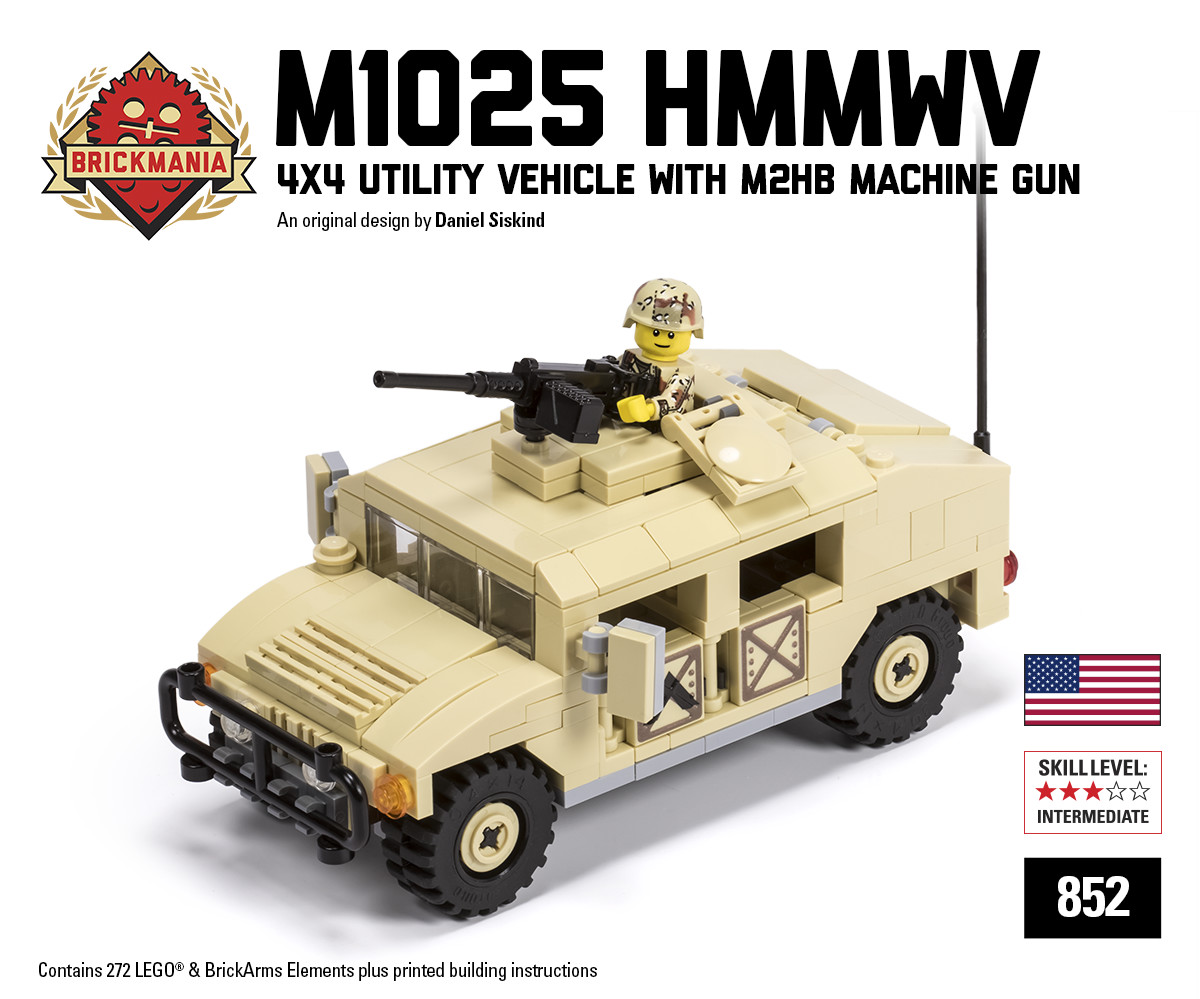 M1025 HMMWV - 4x4 Utility Vehicle with M2HB Machine Gun 
