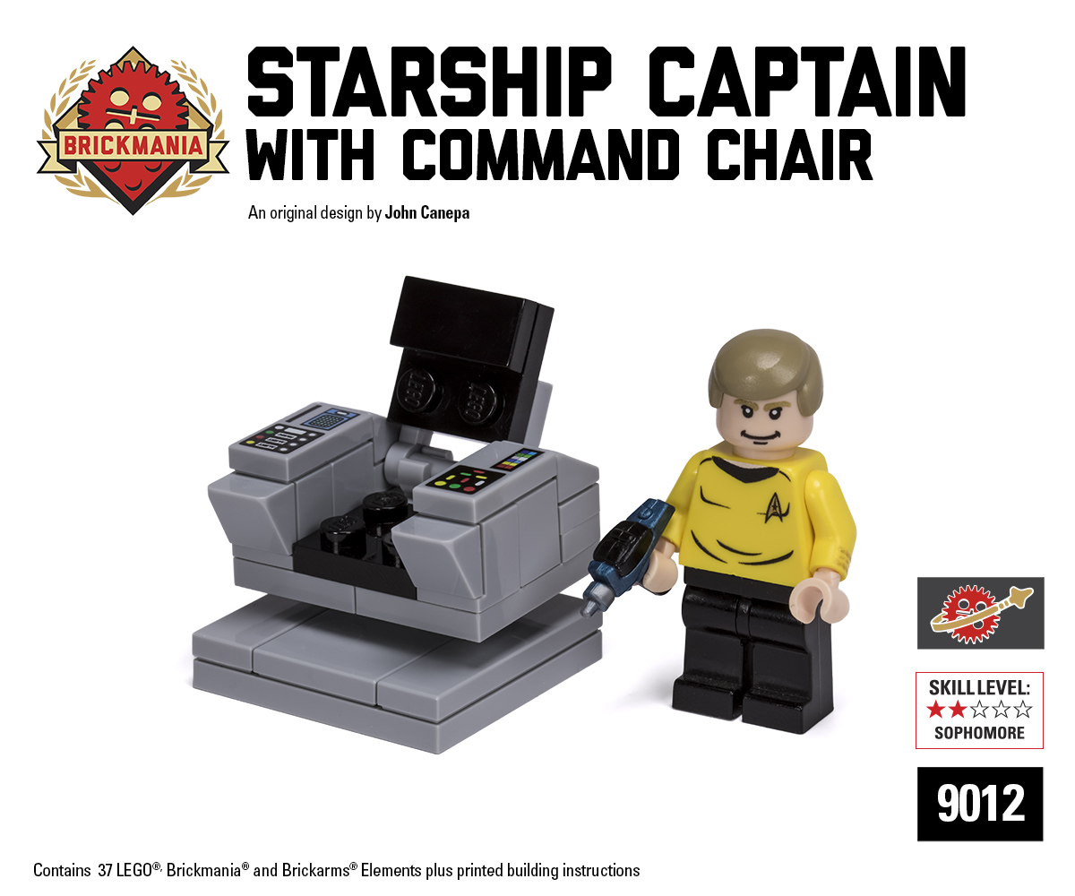 Starship Captain with Command Chair - Brickmania Toys