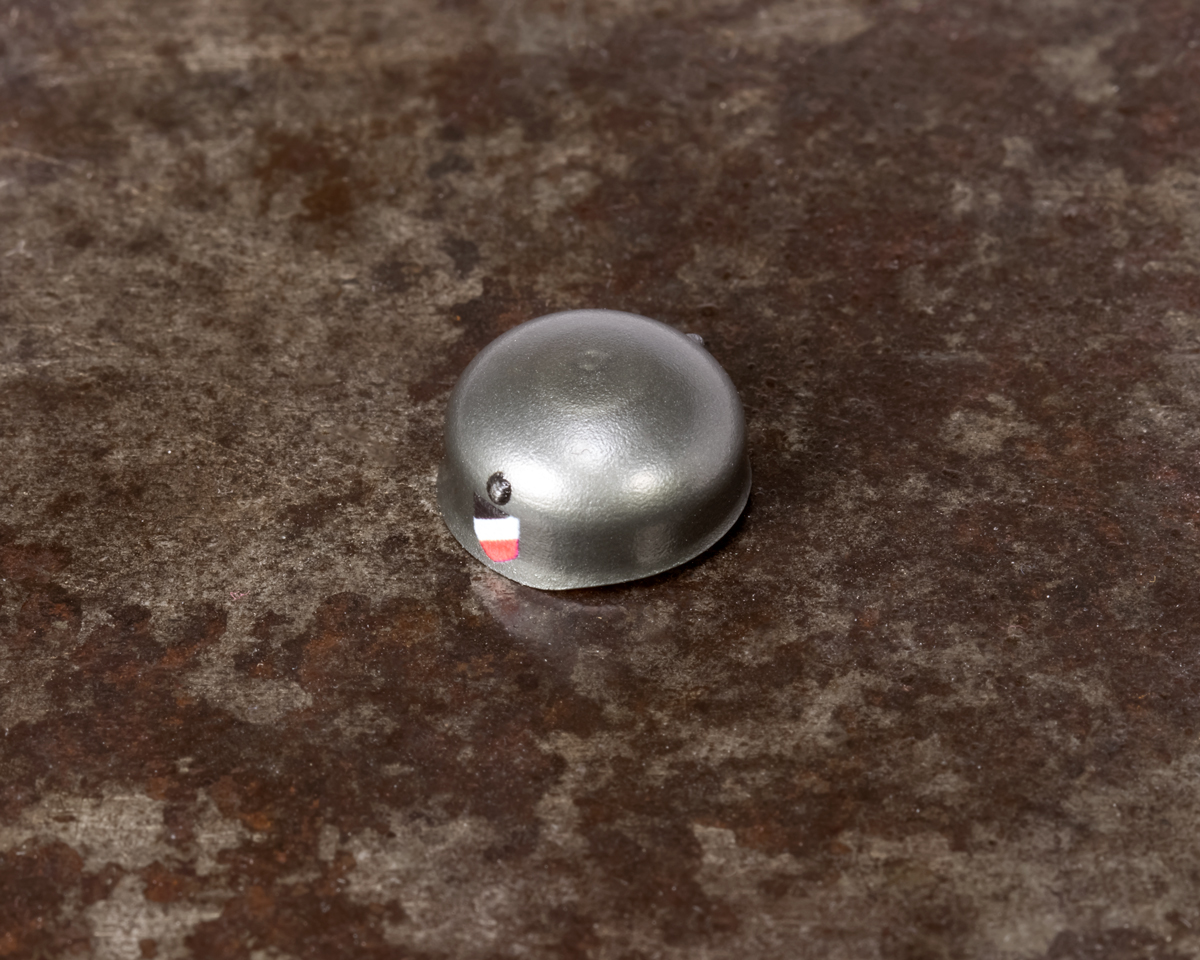 WWII BrickArms® Fallschirmjäger Helmet with Side Prints (Gunmetal