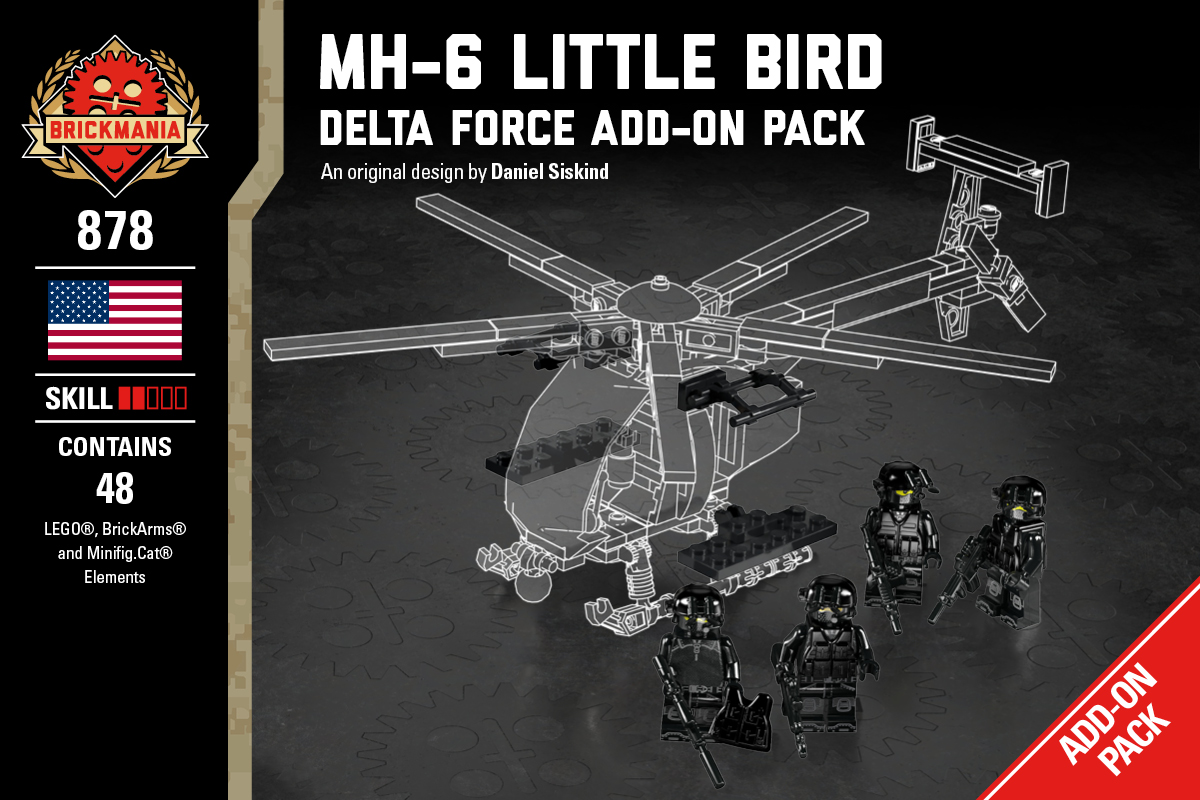 MH-6 Little Bird - Delta Force Add-On Pack - Brickmania Toys