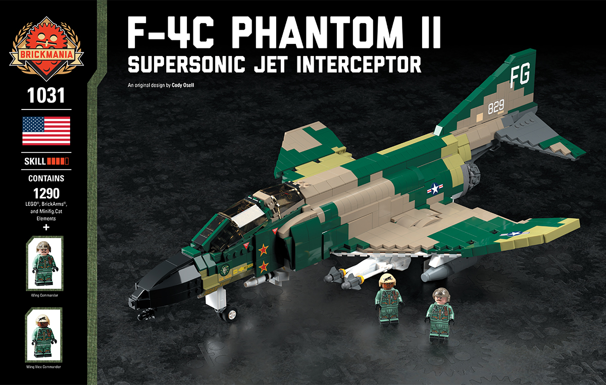 F-4C Phantom II - Supersonic Jet Interceptor - Brickmania Toys