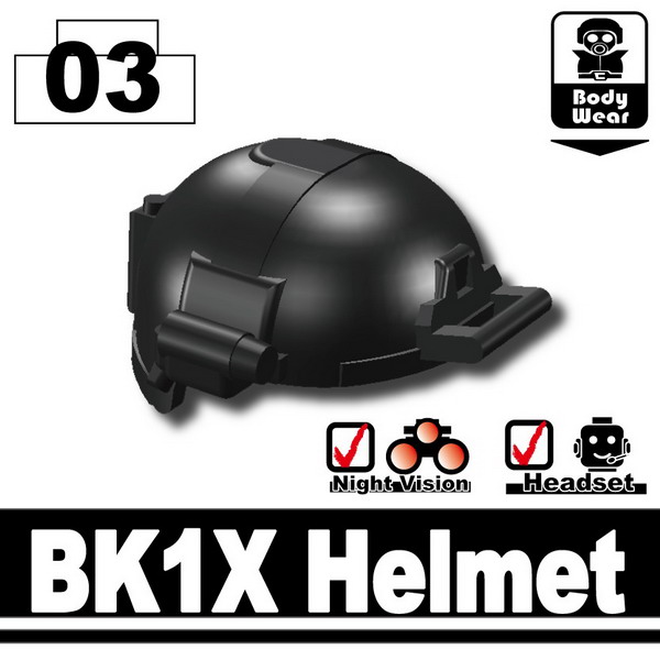 Minifig.Cat Tactical Fast Helmet (BK1X) - Brickmania Toys