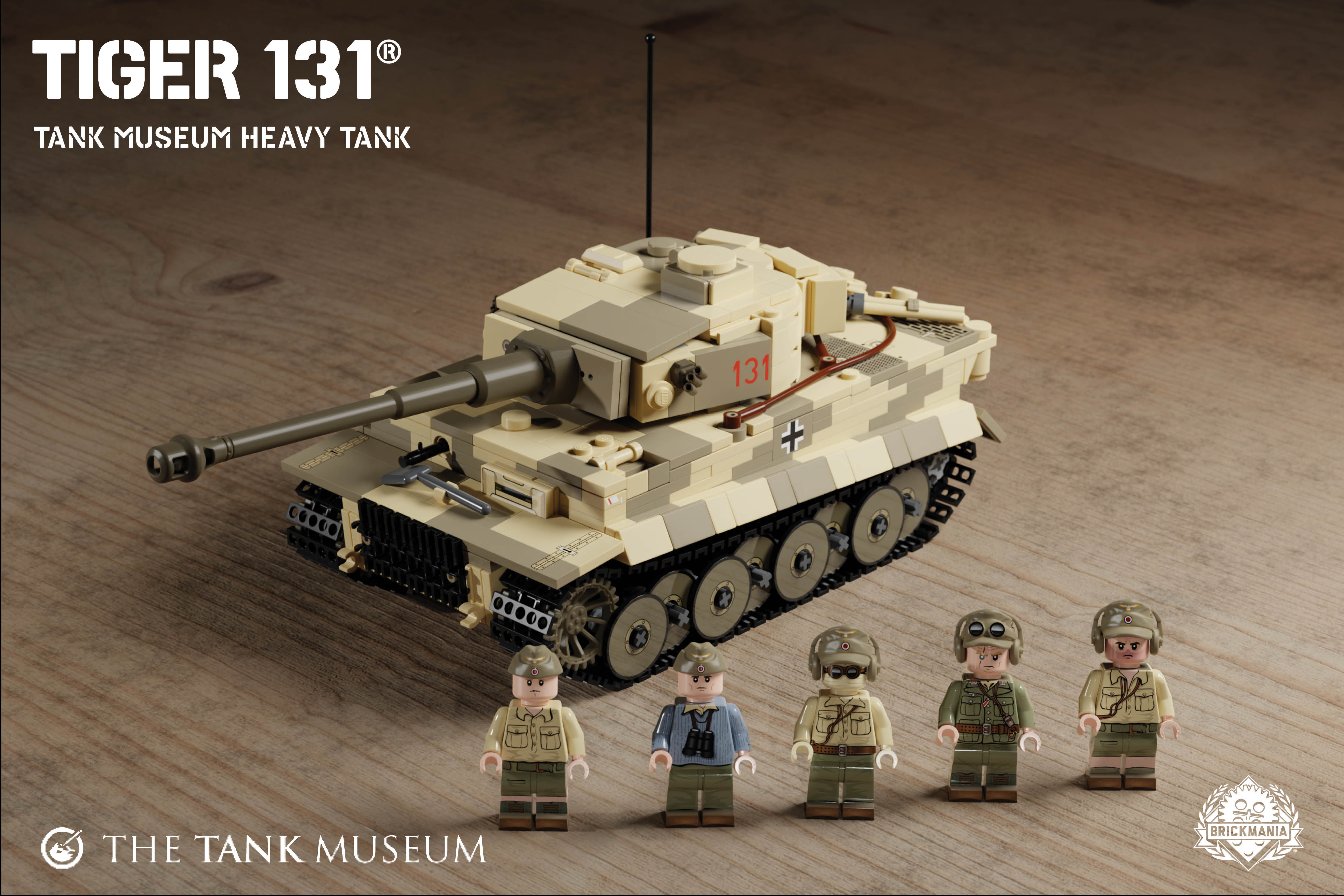 LEGO WWII TIGER TANK  Created by JD Brick