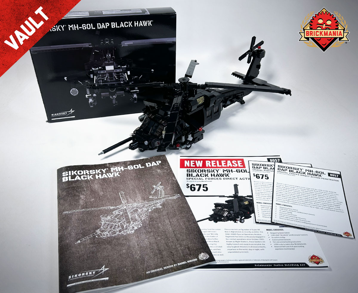 brickmania製MH-60Lアメリカ軍ブラックホークヘリ特殊部隊使用 Sikorsky® MH-60L DAP Black Hawk® - Special Forces Direct