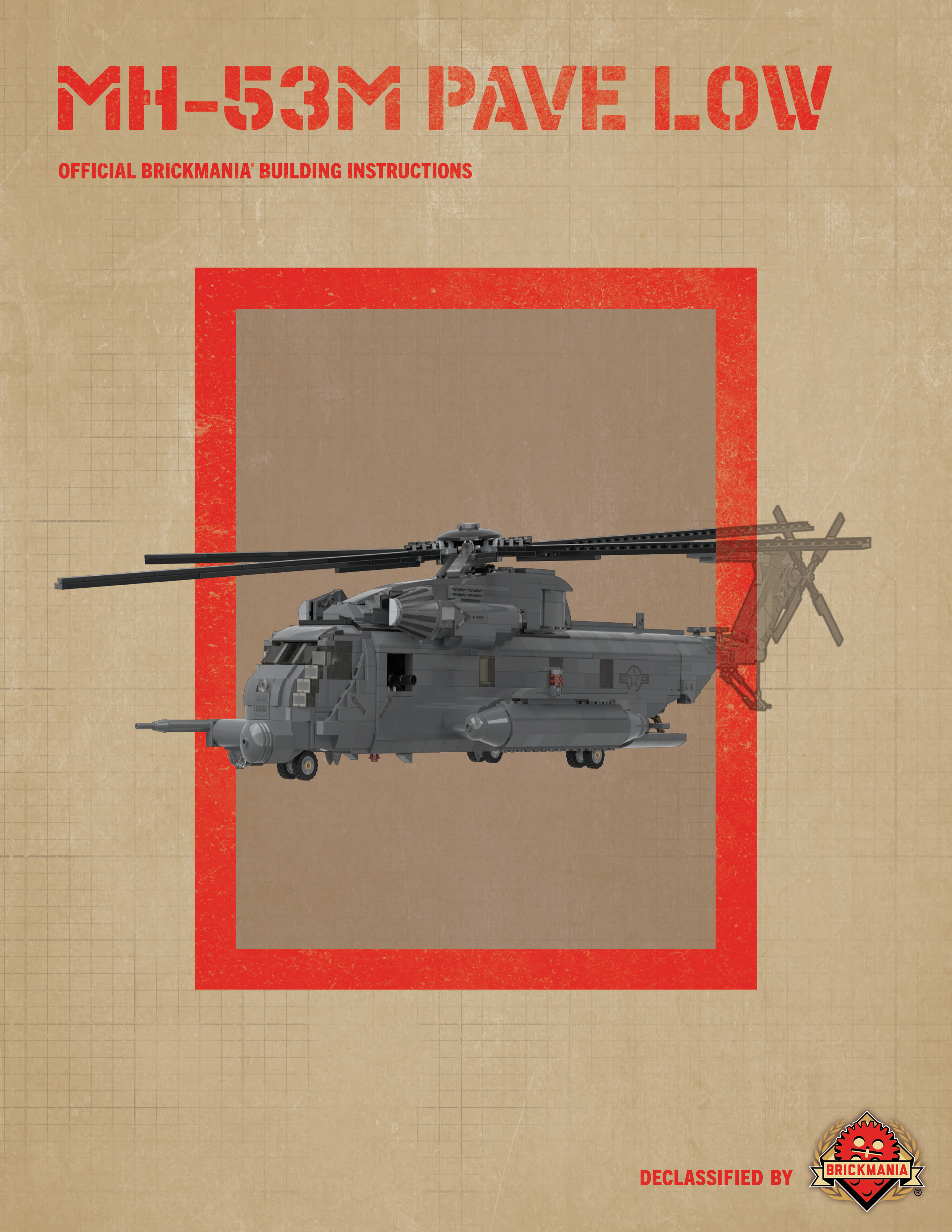 Heavy Lift Helicopter Instructions Chinook Helicopter Lego MH-53M