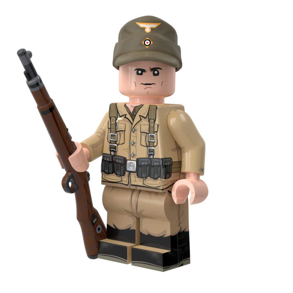 Afrika Korps Soldier V2 with Perfect Caliber™ BrickArms® Kar98
