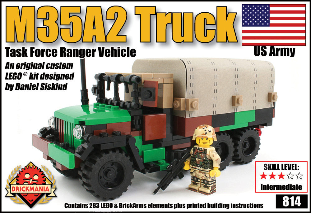 brickmania製アメリカ軍М35A2カーゴトラック　レンジャー部隊使用 M35A2 Truck - Task Force Ranger - Brickmania Toys