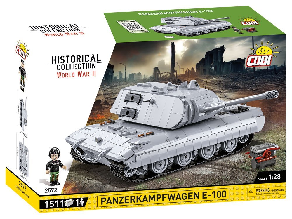 COBI Panzerkampfwagen E-100 Tank: Set #2572