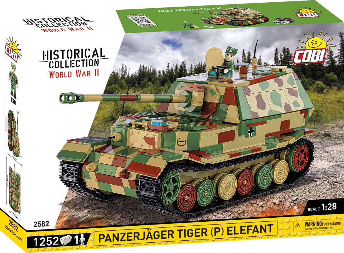 COBI PanzerJager Tiger (P) Elefant Tank Destroyer : Set #2582