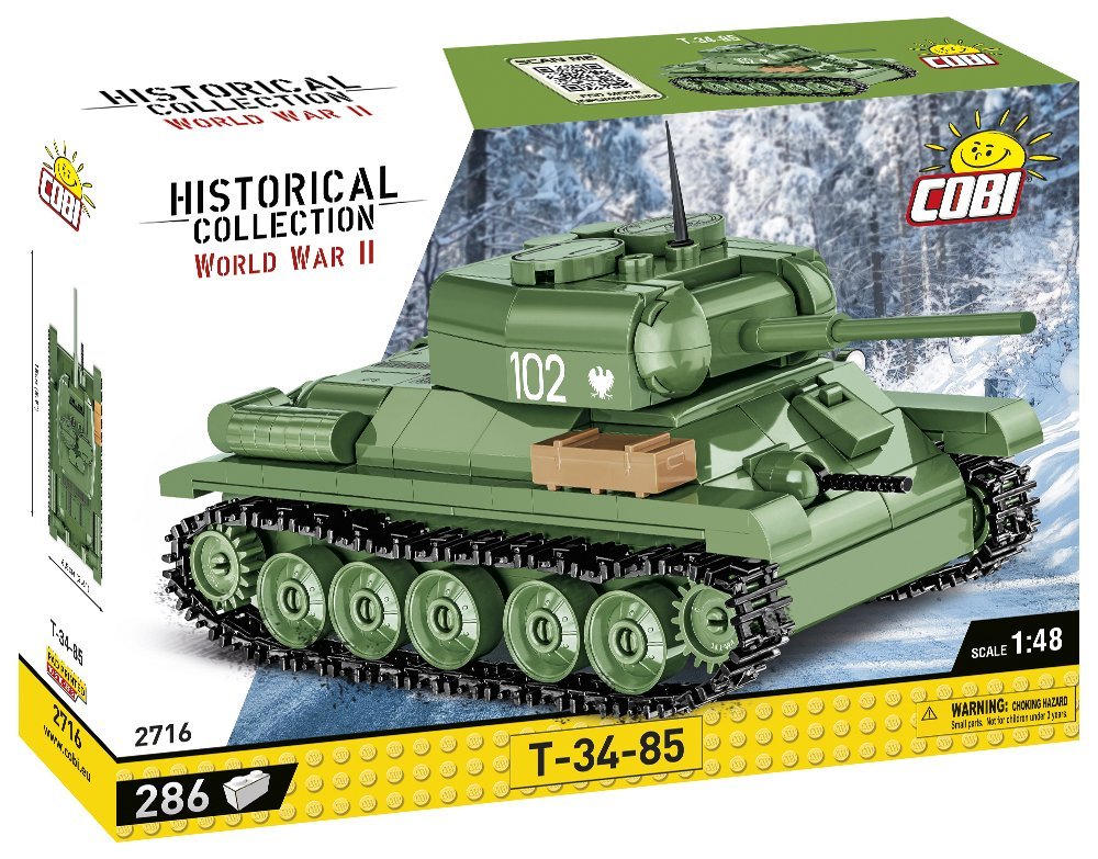 週刊デル・プラド バトルフィールド T-34-85 TANK 1/60 COBI T-34-85 Tank 1:48: Set #2716