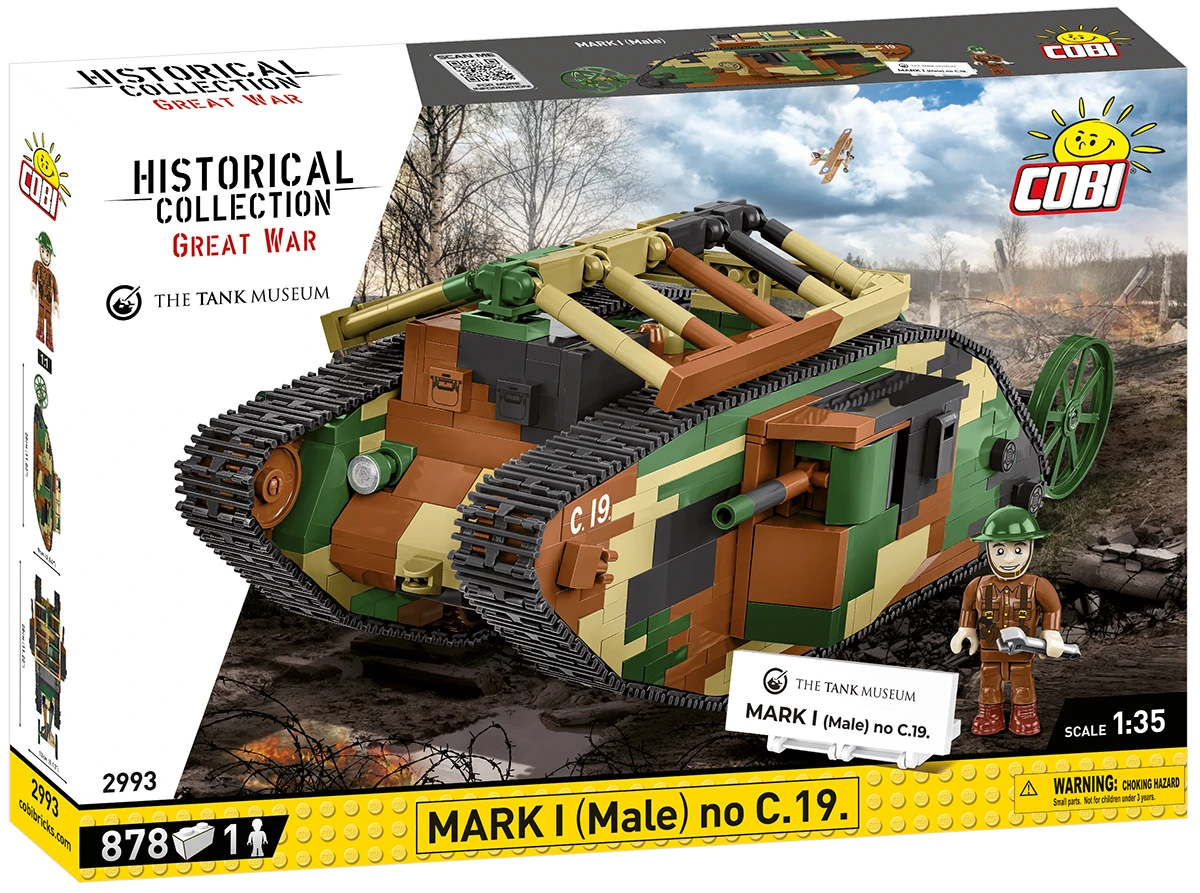 1914’s〜★ ドイツ帝国陸軍★塹壕の英雄リング★アイアンクロス★ミリタリー COBI Mark I (Male) no C.19. Tank : Set #2993