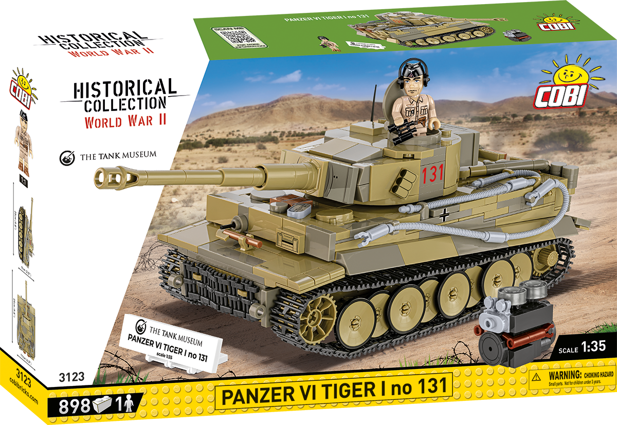 COBI PANZER VI Tiger I No. 131 Tank : Set #3123