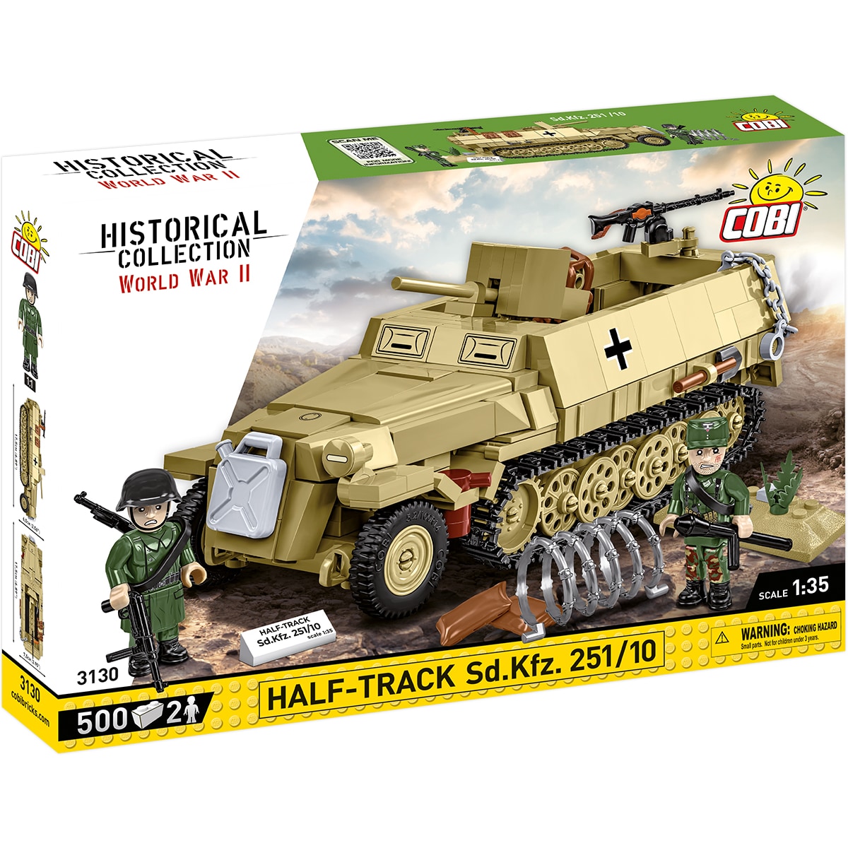 COBI Sd.Kfz. 251 Ausf. D 1:35スケールモデル COBI Half-Track Sd.Kfz. 251/10 : Set #3130
