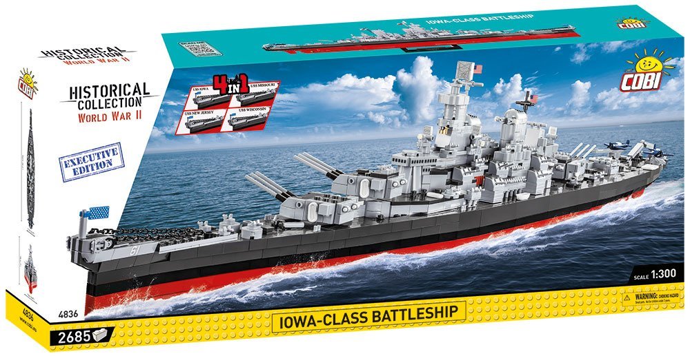 COBI EXECUTIVE EDITION Iowa-Class Battleship: Set #4836