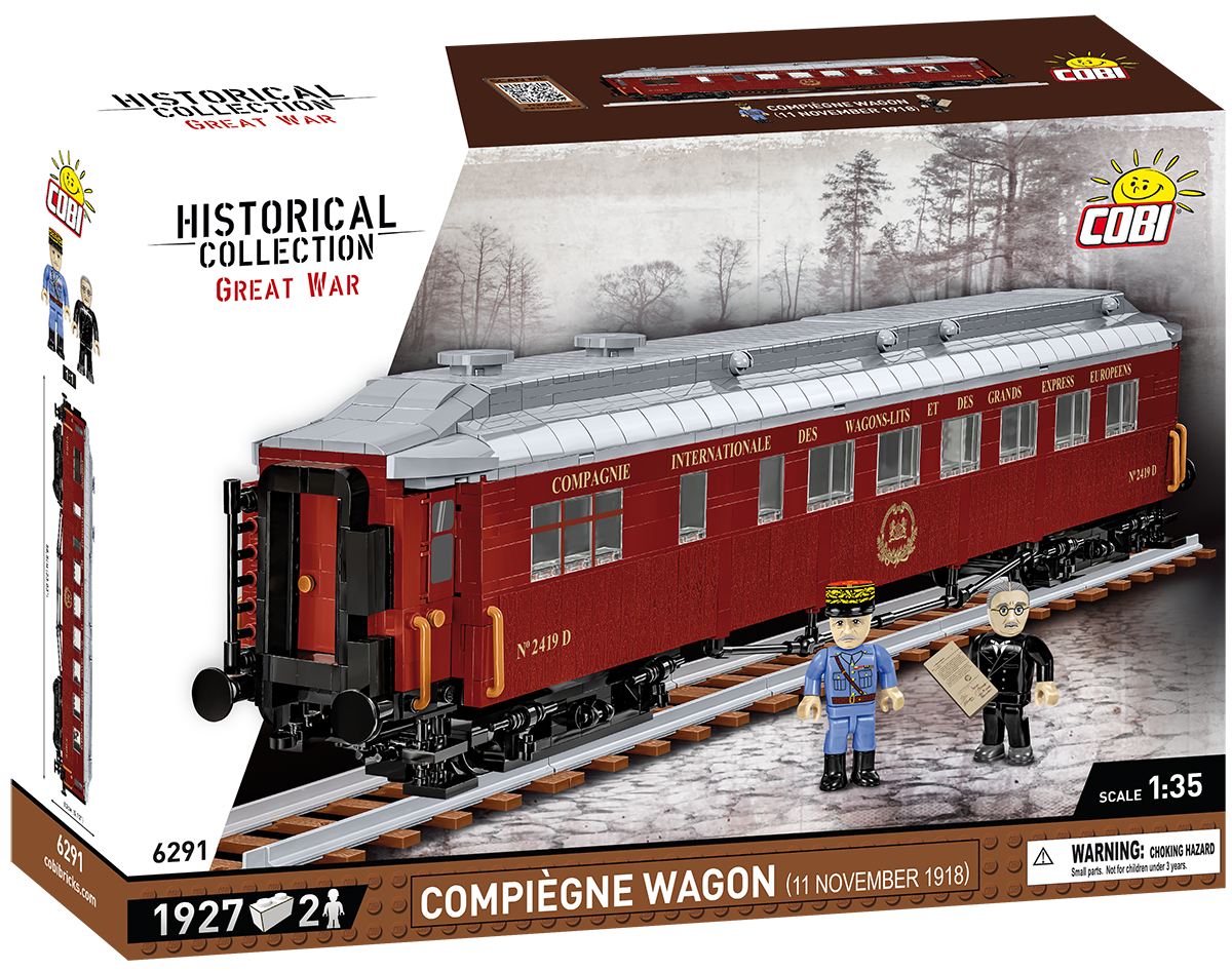 Praliné ドイツ製クラシックカー9台セット 西ドイツ製ミニカー COBI Compiègne Wagon (11 June 1918) Train Car : Set #6291
