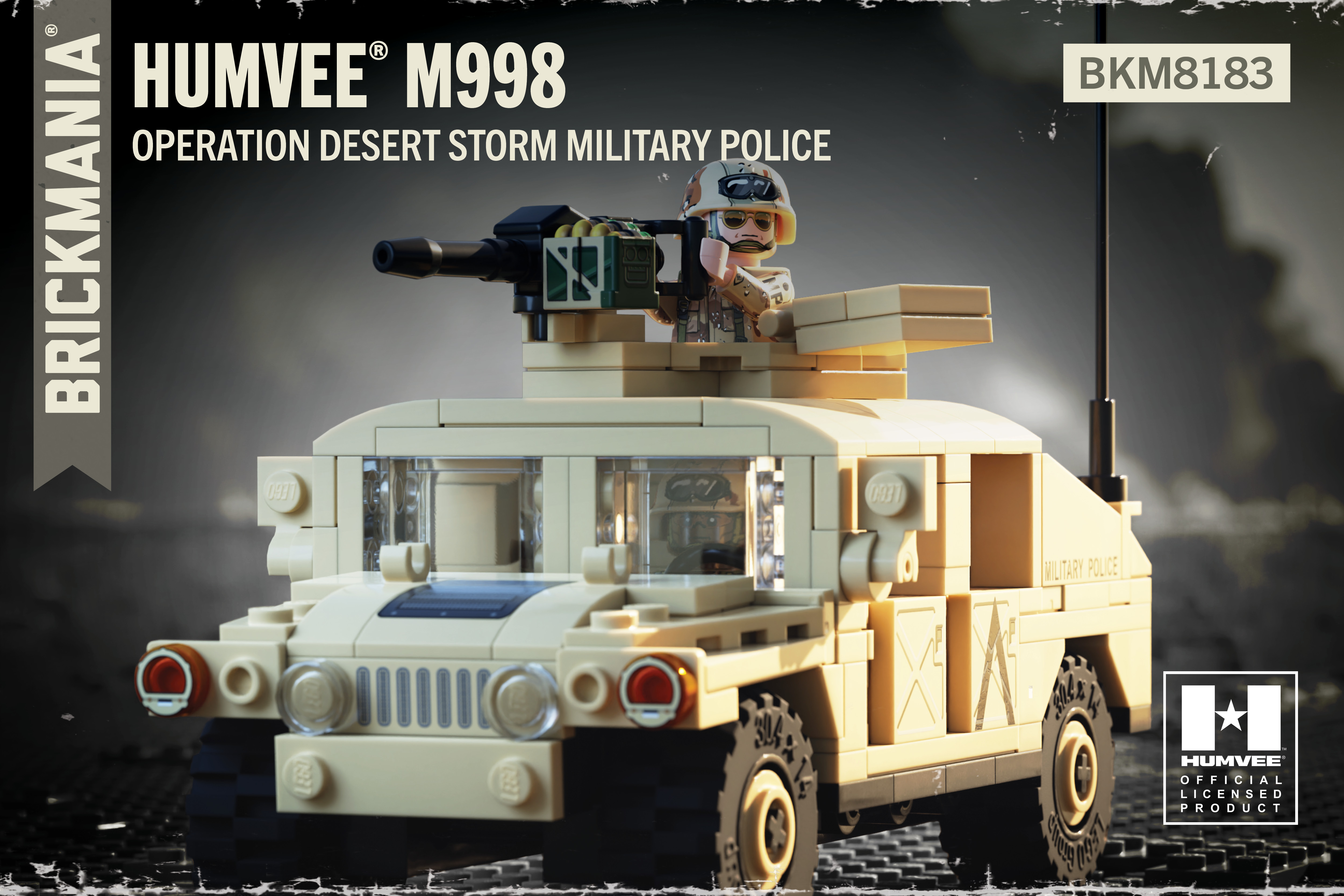 brickmania製アメリカ軍HUMVEEレンジャー部隊使用 M1044 HUMVEE® - Task Force Ranger Edition