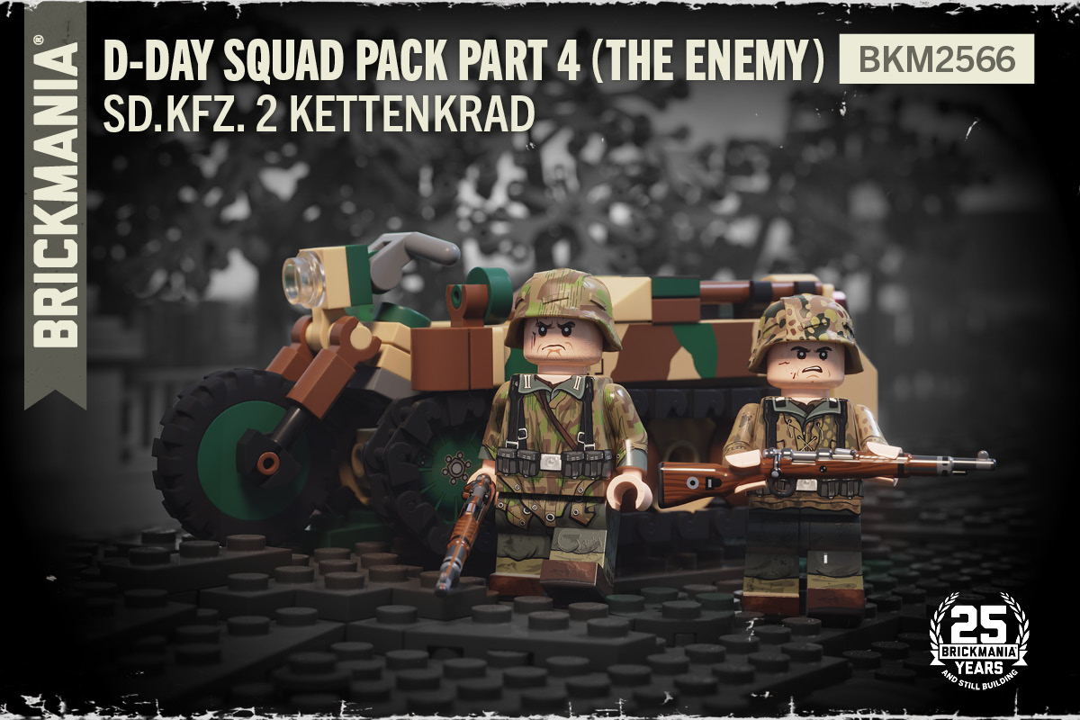 D-Day Squad Pack Part 4 (The Enemy) With Sd.Kfz. 2 Kettenkrad