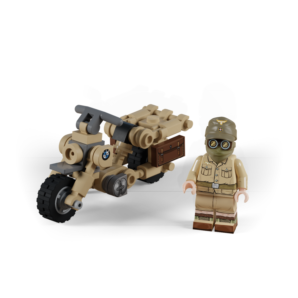 レジン製　ガレージキット ＷＷ２　歩行兵器　Luther DAK Motorcycle Messenger - WWII German Reconnaissance Vehicle