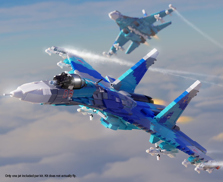 RuAF Su-27SM Flanker Fighter Aircraft — Brick Block Army