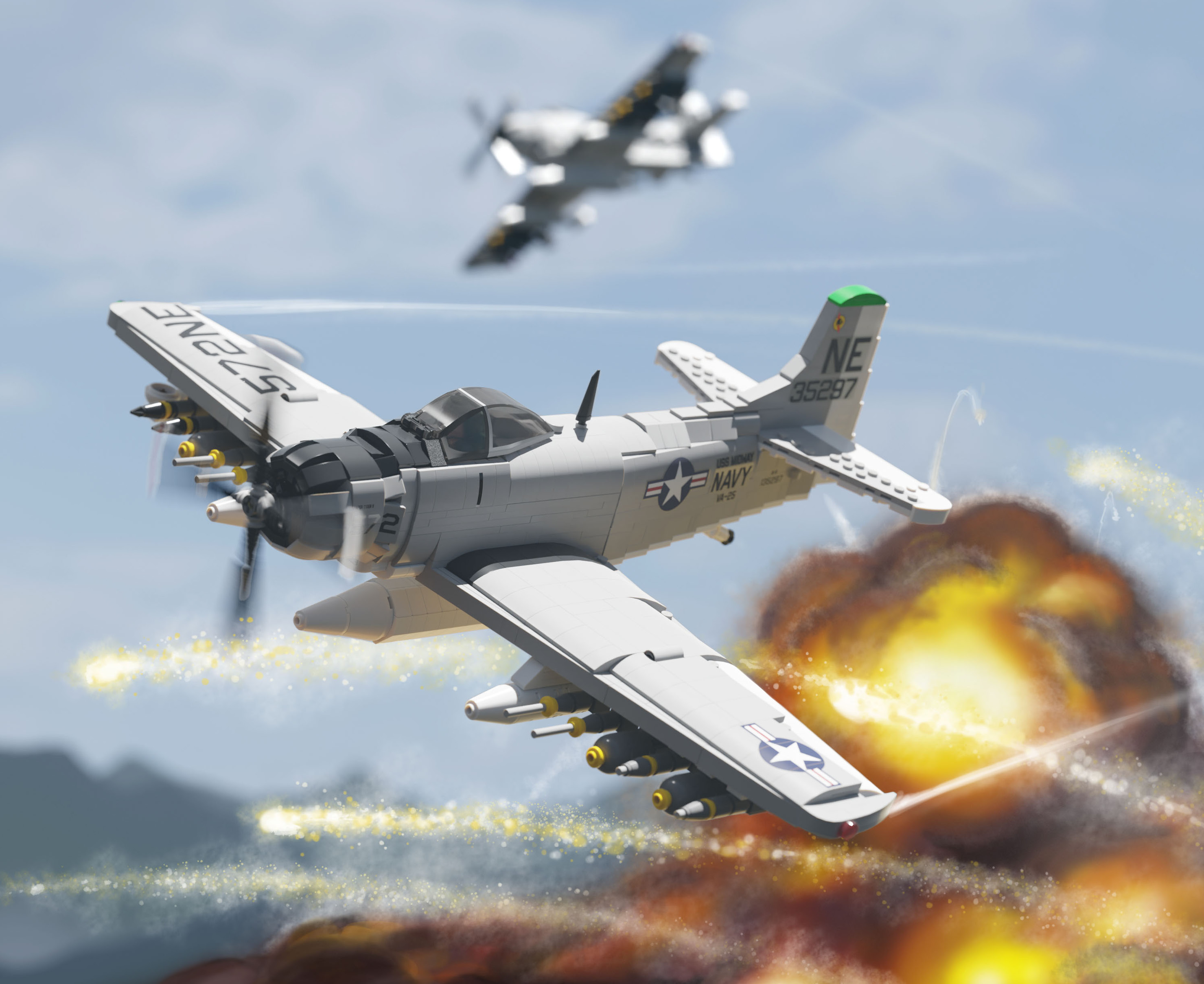 A-1H Skyraider – Ground Attack Aircraft