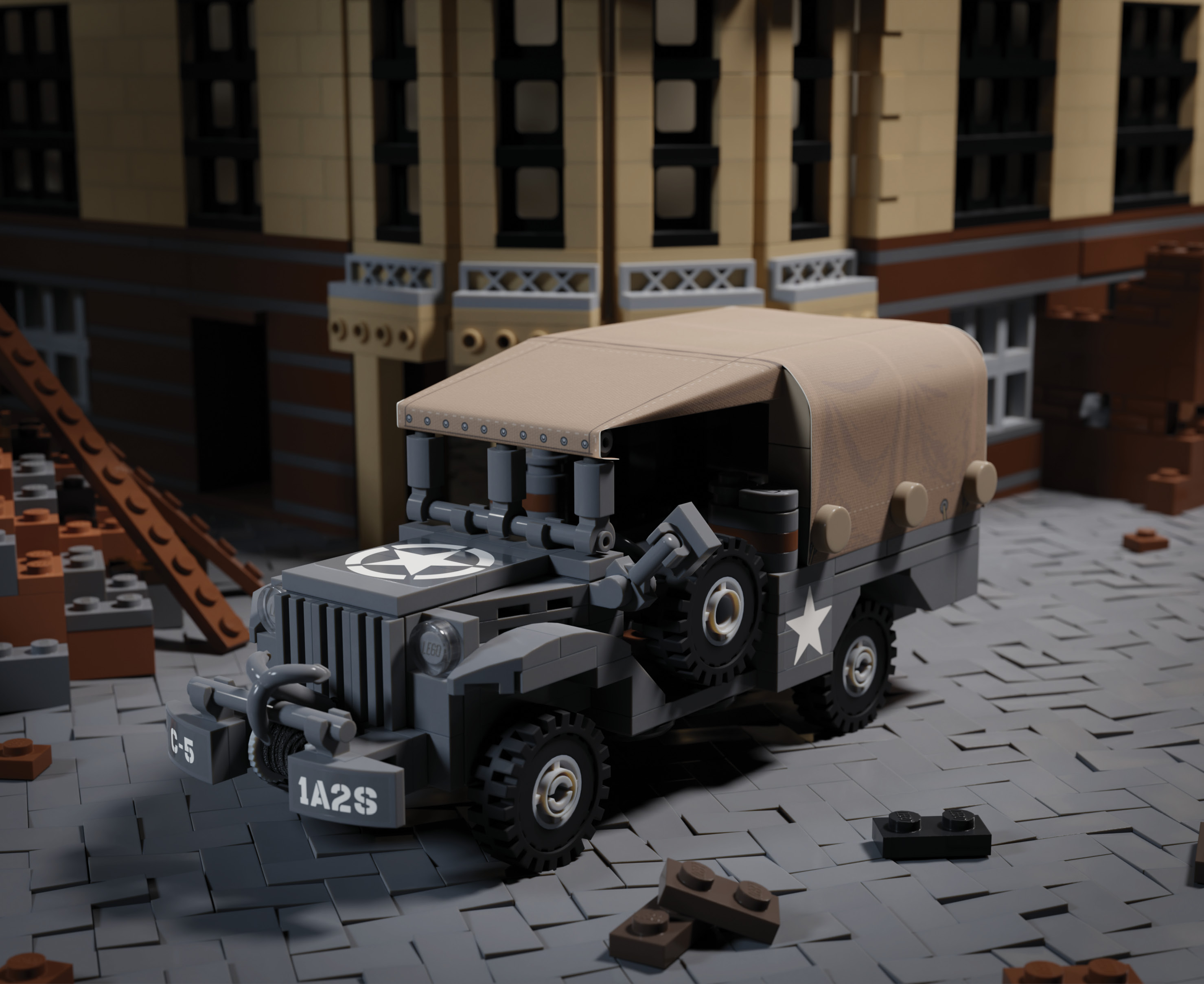 BEEP WC 52 – 3/4 Ton Utility Truck - Brickmania Classic Series