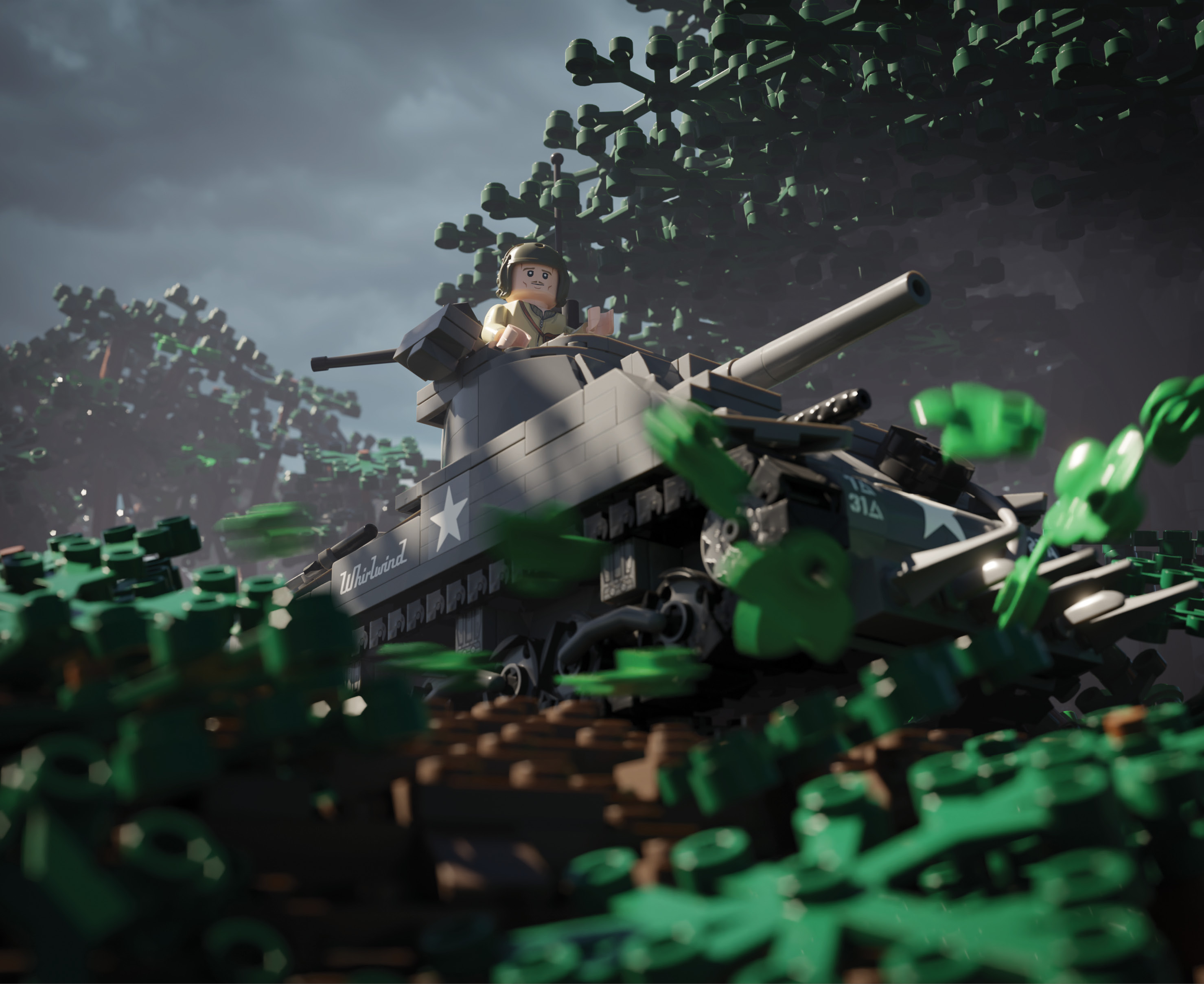 M4 Sherman with Hedgerow Cutters – Allied Medium Tank