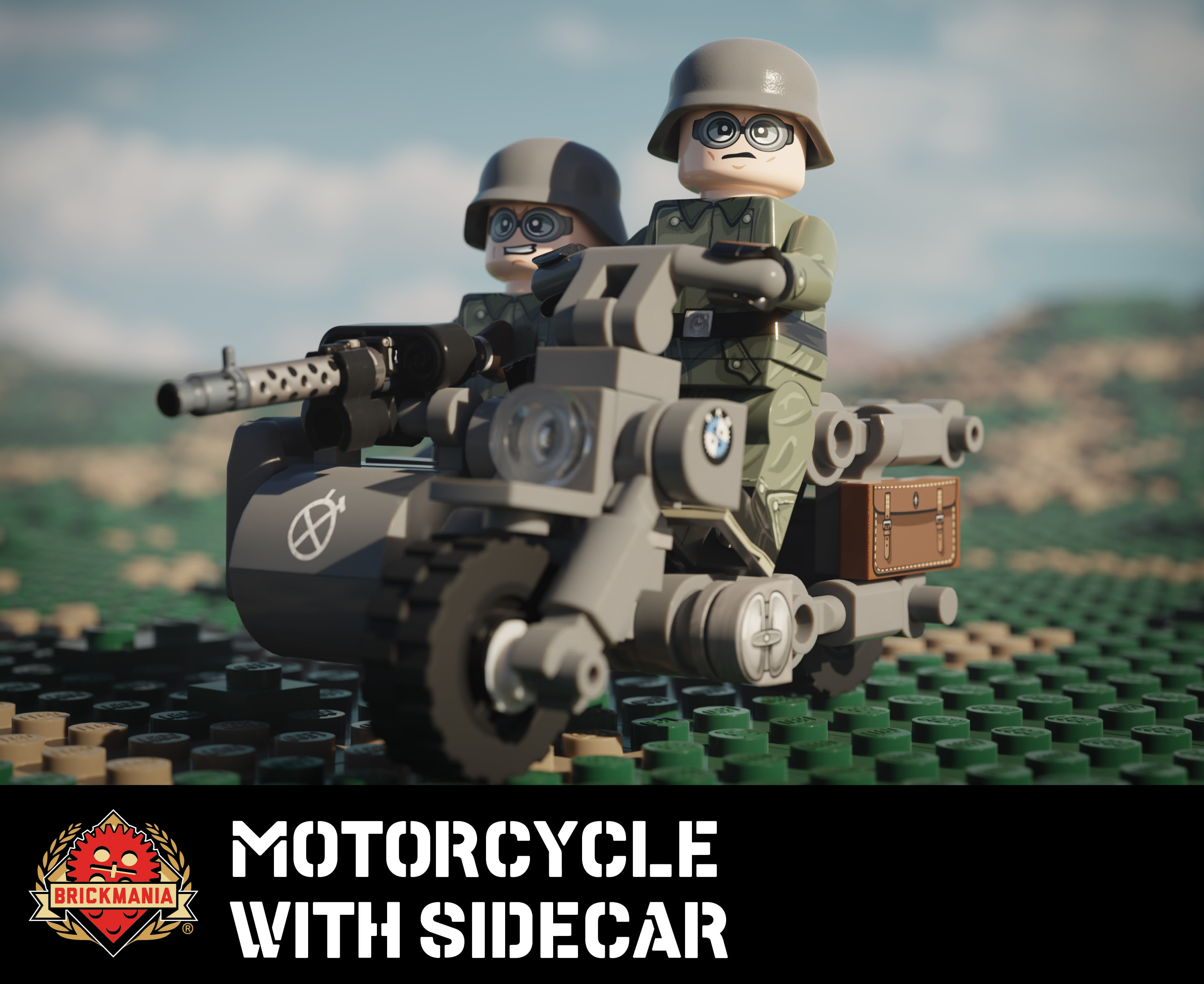 Motorcycle with Sidecar – WWII German Light Transport