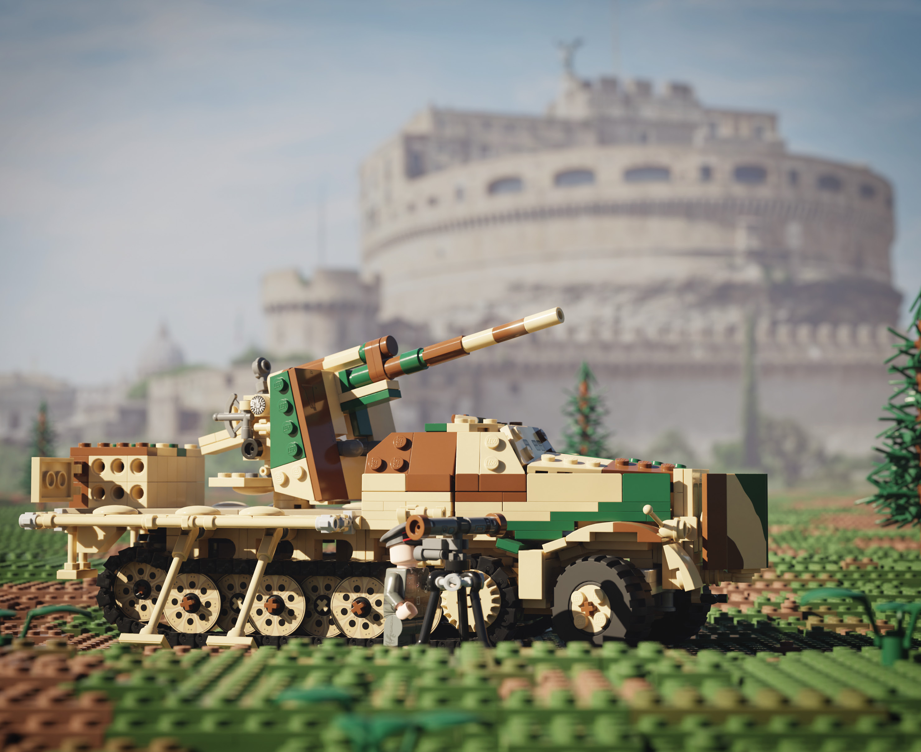 Sd.Kfz 9 "FAMO" with 8.8cm FLAK –  WWII German Self-propelled Gun