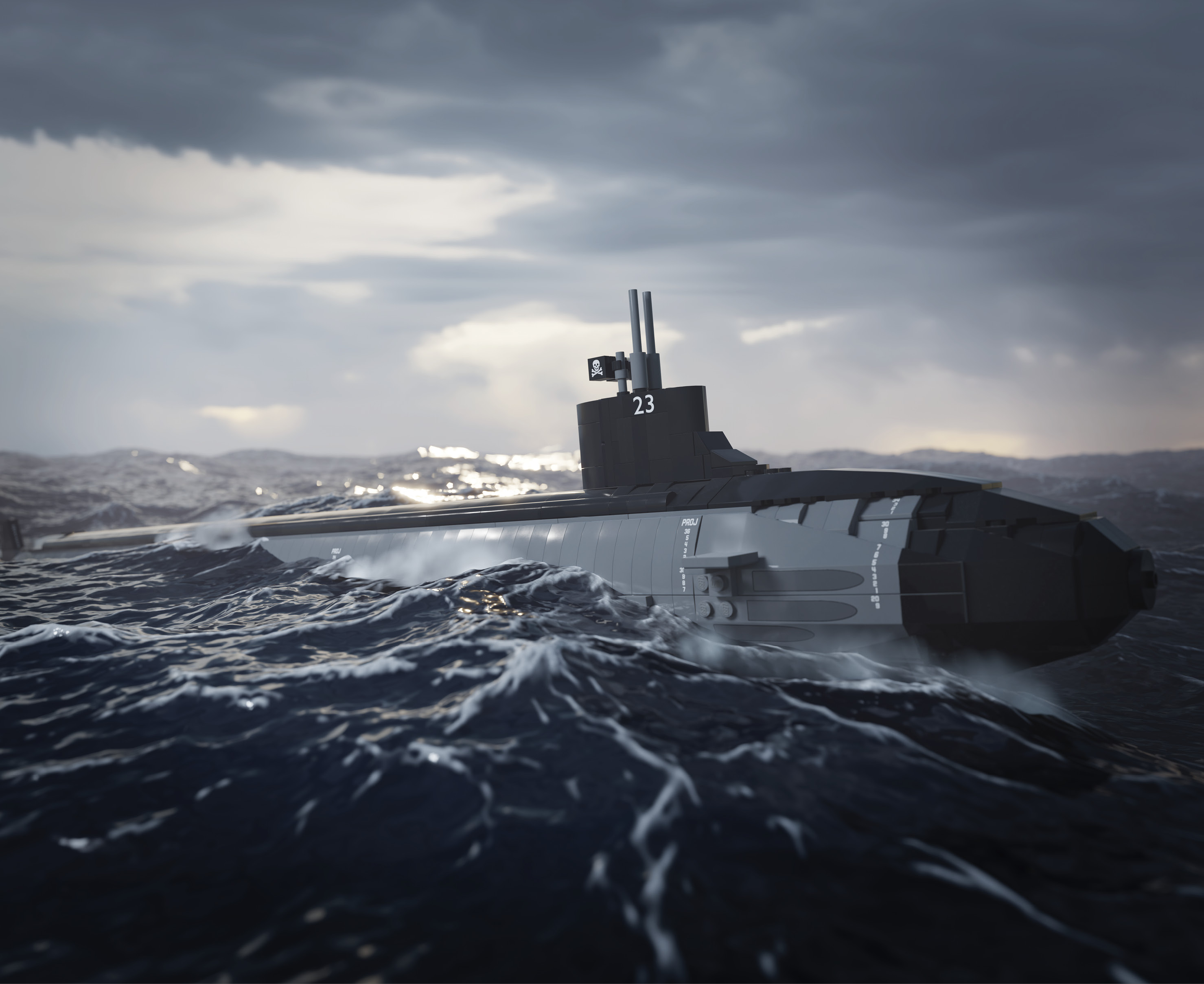 USS Jimmy Carter (SSN-23) – Seawolf Class Attack Submarine (3 in 1 Kit)