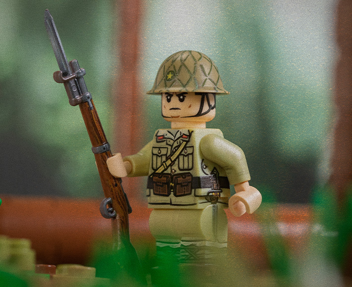 Imperial Japanese Army Rifleman with Perfect Caliber™ BrickArms® Arisaka