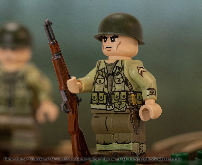 WW2 U.S. Paratrooper Sergeant, LEGO Minifigure