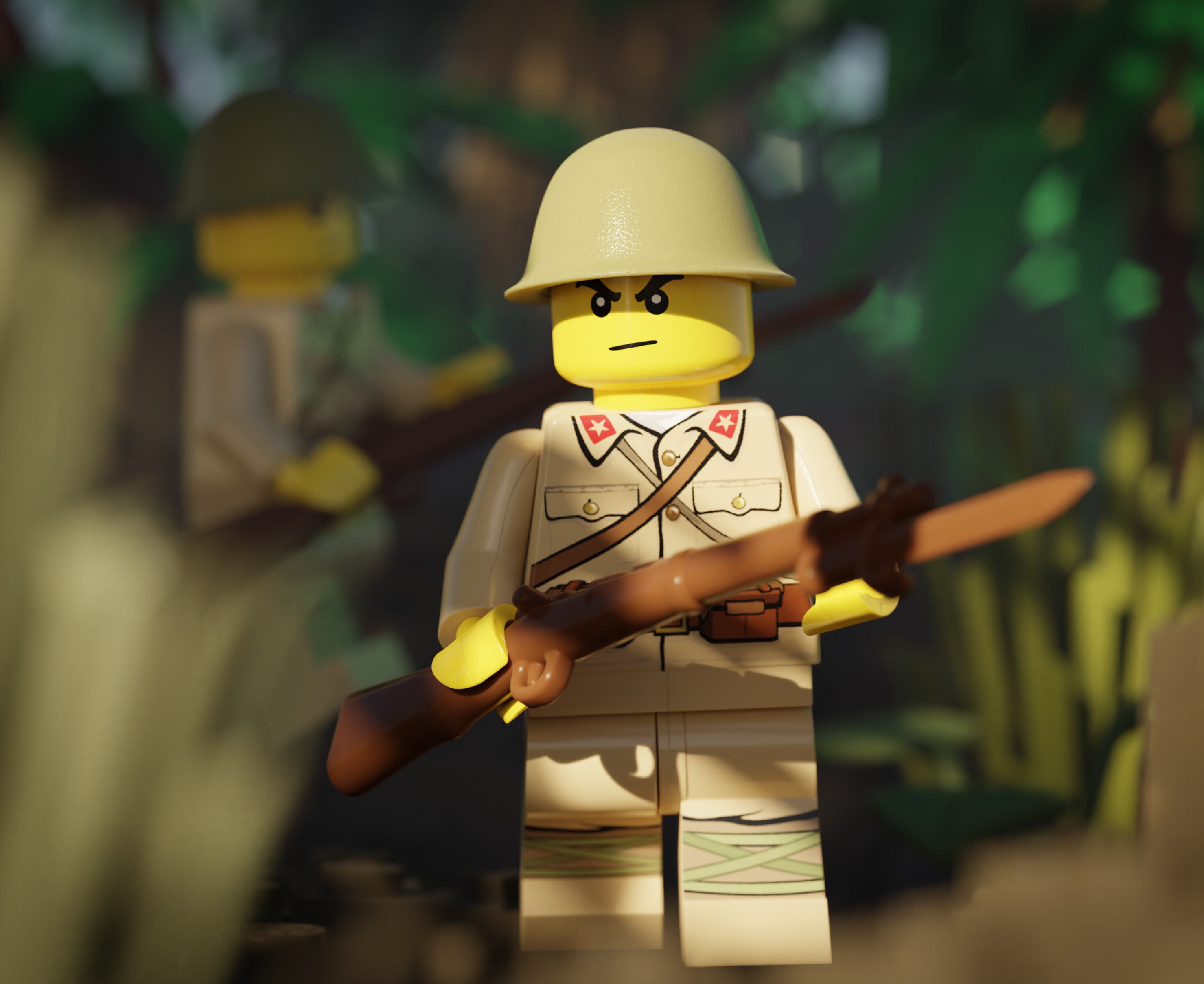 WWII Japanese Rifleman  – Brickmania Classic Series