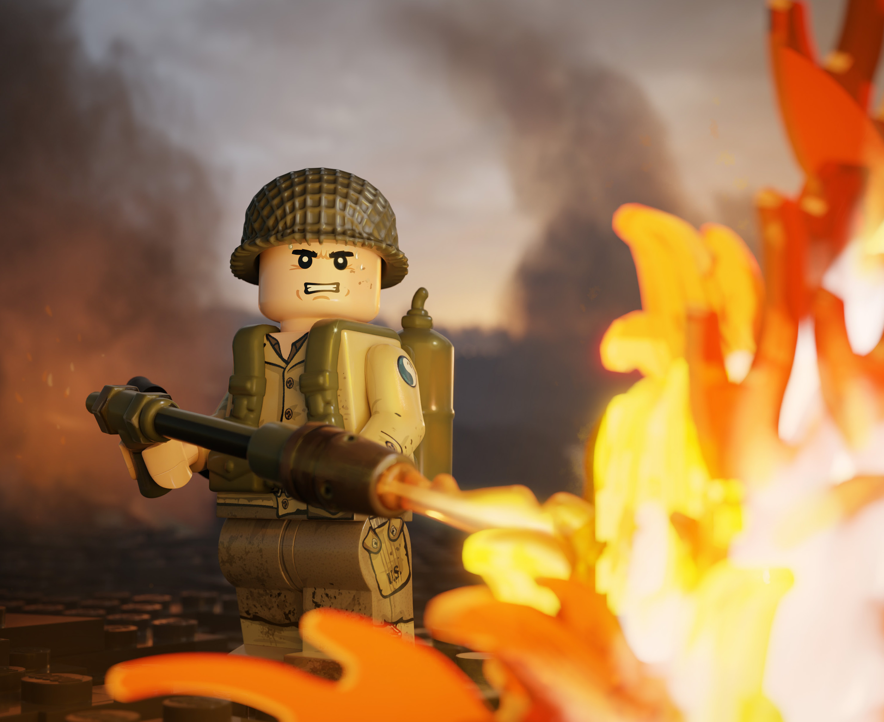 US Army Flamethrower Operator