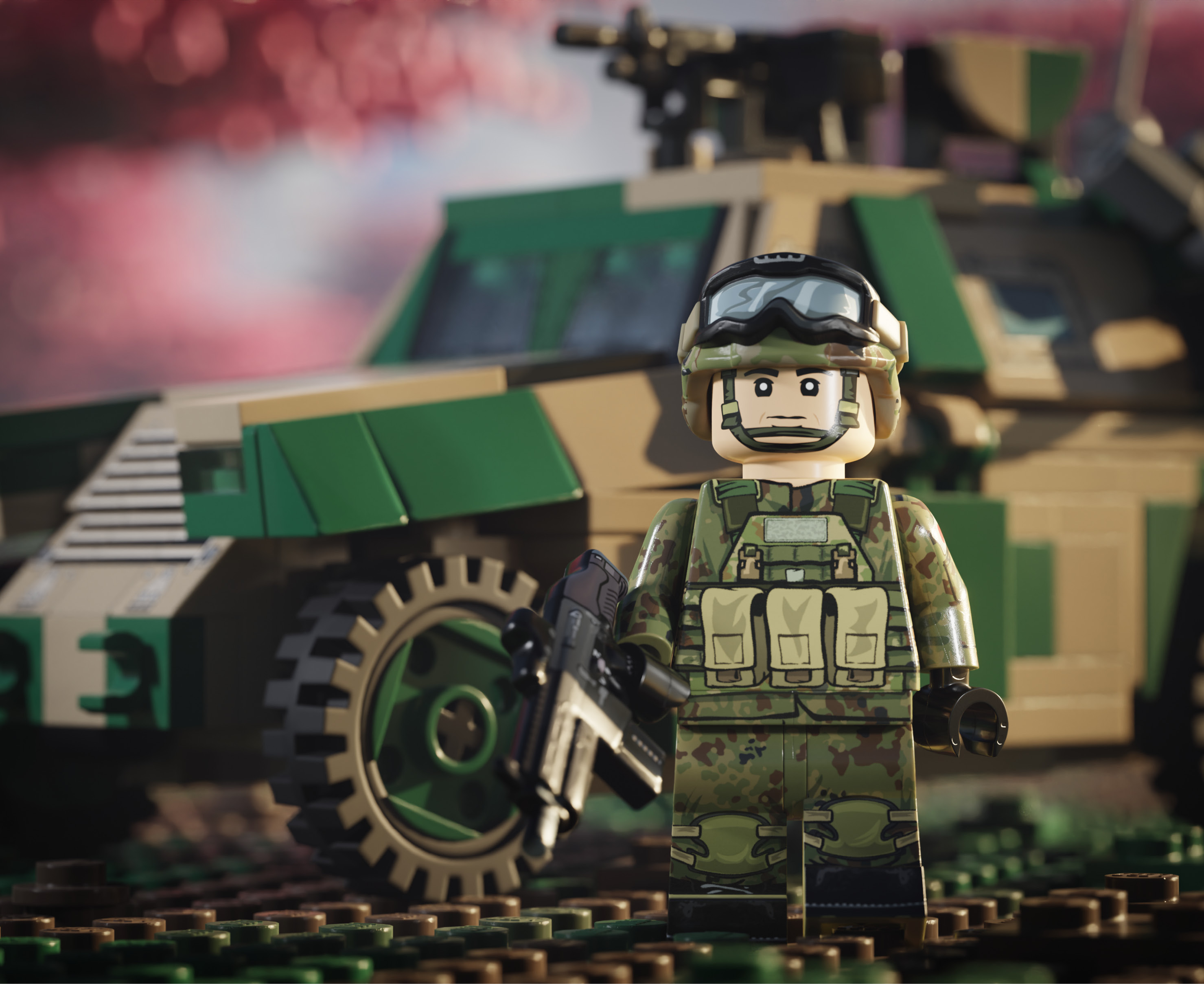 JSDF Rifleman with Perfect Caliber™ HOWA Type 20 BrickArms® HAC