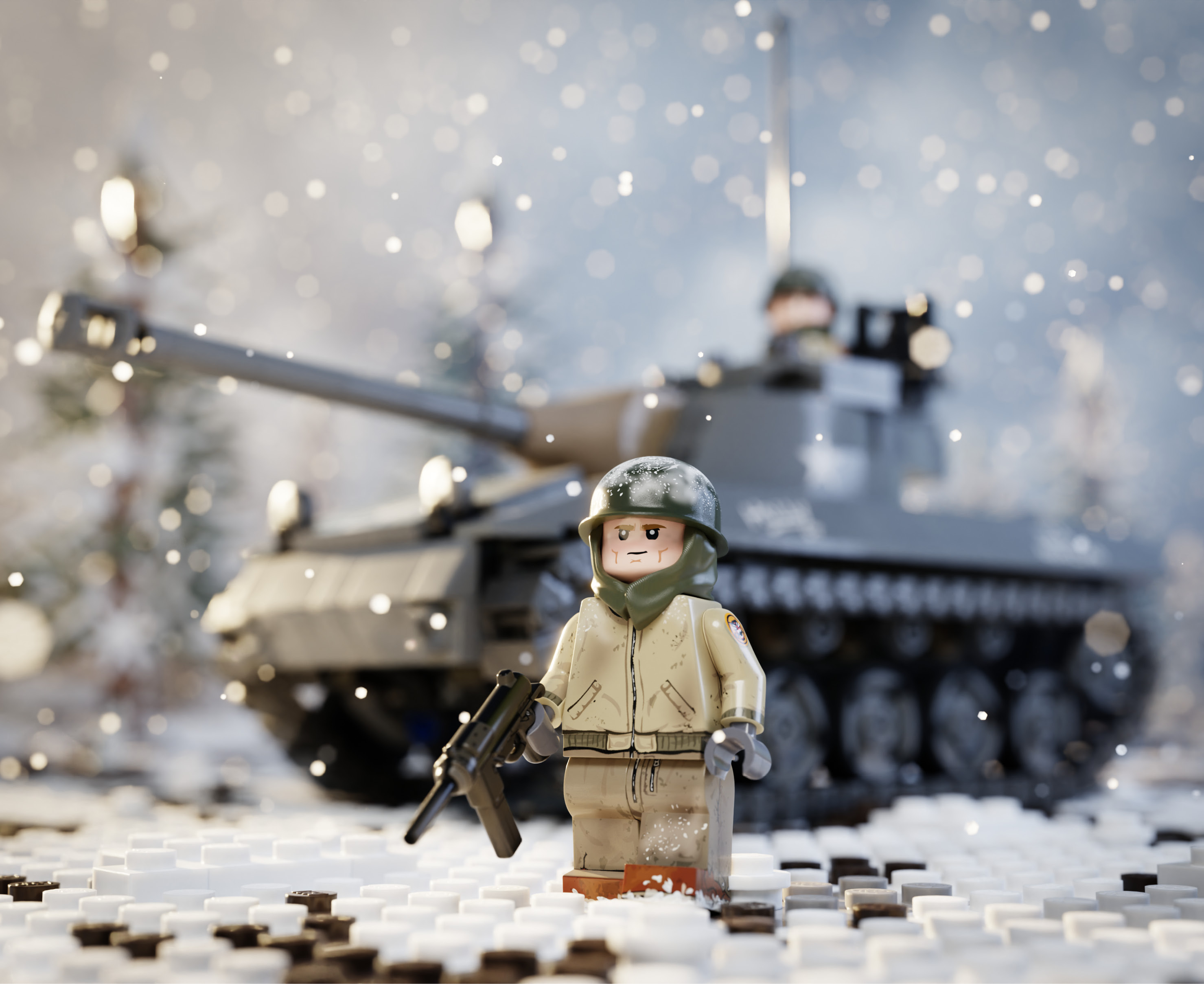 Battle of the Bulge US Army Tank Destroyer Crewman