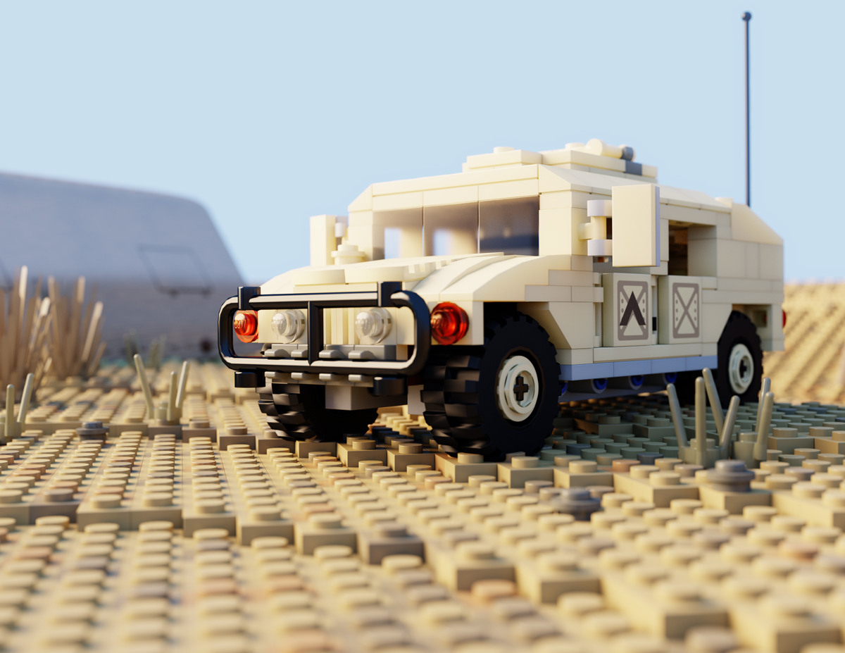 lego brickmania humvee