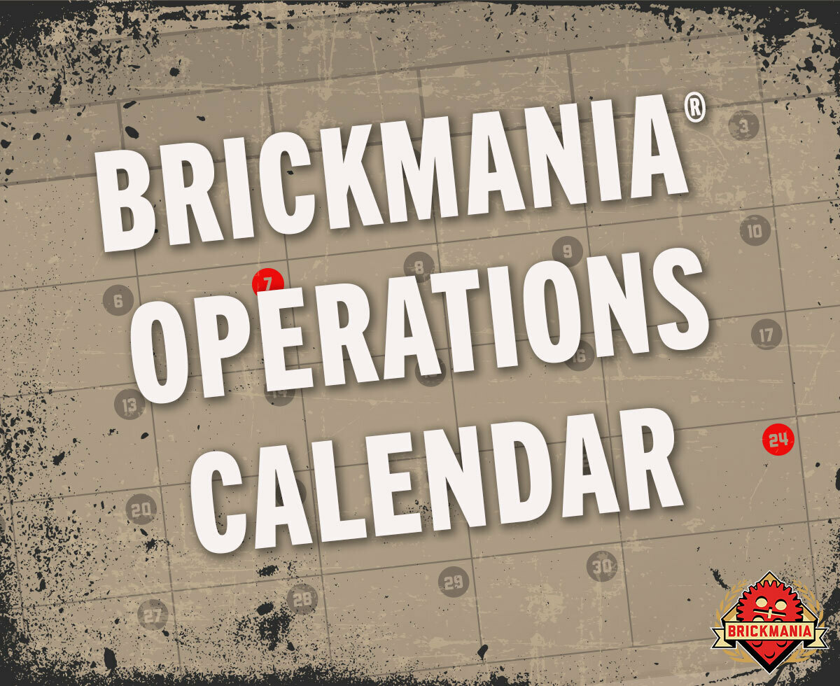 Brickmania Operations Calendar: March 2024