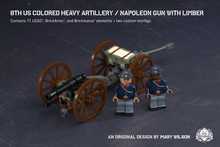 8th US Colored Heavy Artillery – Napoleon Gun with Limber