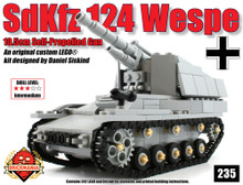 SdKfz 124 Wespe 10.5cm Gun - Kit - Brickmania Toys