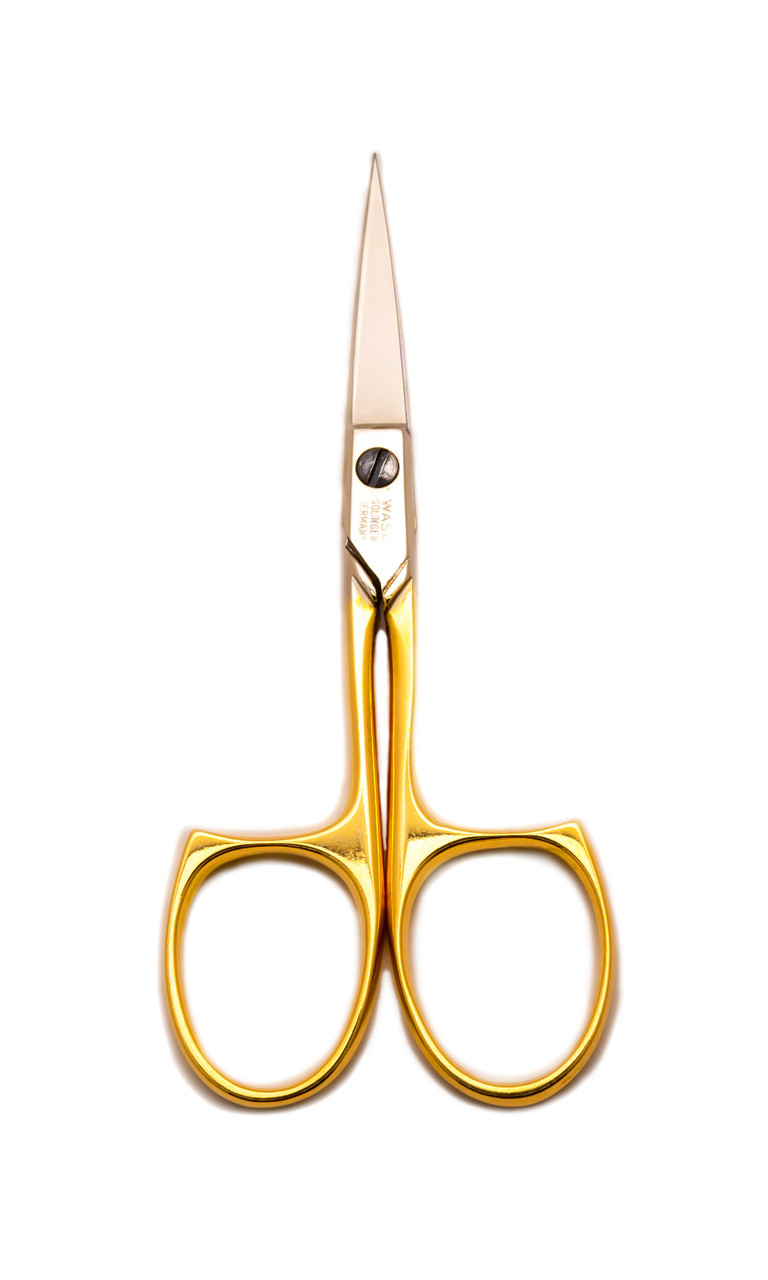 Lot Of 2 Multi Purpose Small Embroidery Fancy Scissors 3.5 Gold Plated  S.Steel 