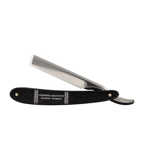 Dovo - SHAVETTE Straight Razor, Stainless, Ebony, German Solingen (201061)