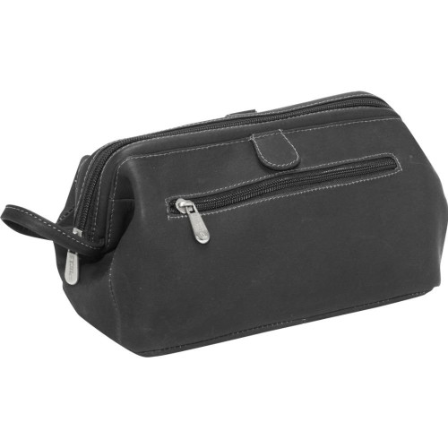 Piel Naked Leather - Deluxe Top Frame Traveling Kit, Black