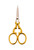 WASA - Embroidery Scissors, Nickel/Gold, 3.5 inch, German Solingen (1067 H+A Gold)