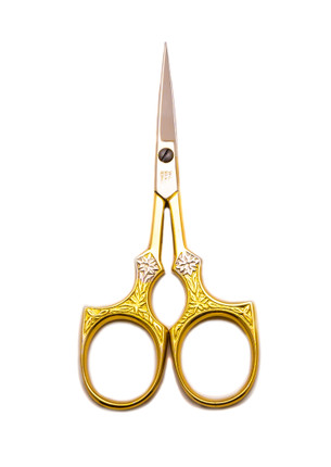 WASA - Stork Scissors, Gold, 6.5 inch, German Solingen (179 H+A Gold)