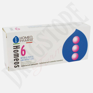 HOMEOS 6 globuli-12 tubi HOMEOS 6 globuli-12 tubi