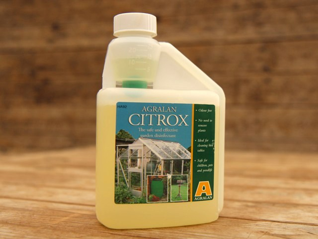bottle of Citrox disinfectant