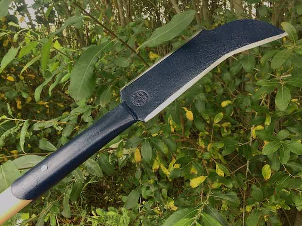 Large Billhook Grass Slasher With Long Wooden Handle