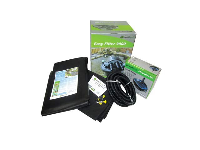 sunken garden pond kit measuring 5m x 5m